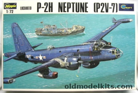 Hasegawa 1/72 Lockheed P-2H Neptune P2V-7 - (P-2H P2V7) - US Navy / French / Japanese Markings, JS082 plastic model kit